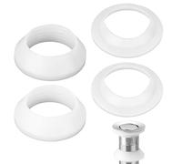 4pcs Universal Basin Drain Gasket, Silicone Seals Drainage Ring Bathroom Pop Up Sink Drain Plug Rubber Washer Overflow Stopper Replacement for Kitchen Bath Tub Bathtub Toilet
