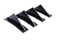 4pcs Universal Black Car Modified Rear Bumper Diffuser Spoiler ABS Rear Bumper Lip Diffuser Anti Collision Accessories