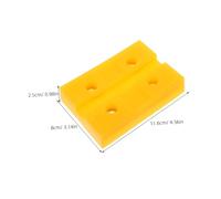 4pcs Universal Car Jack Pad Plastic Square round Lift Accessory Yellow | High Load Capacity, Even Pressure Distribution, Easy Installation, Universal Fit for Garage Maintenance