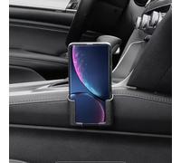 4Pcs Universal Car Phone Mount - Sticky Split Dashboard Cell Phone Holder, Self-Adhesive Wall Cradle on Center Console, Seat Back, Home Office Desk, Fits All Smartphones & Thick Cases, Black