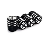 4pcs Universal Car Tyre Valve Caps, Dust Caps for Tyres, Universal Stem Dust Covers for Cars, Bike, Motorcycles, Trucks, Heavy-Duty, Airtight Seal, Screw-On, Easy to Operation(black)