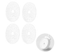 4PCS Universal Electric Toothbrush Holder Drip Tray, Bathroom Absorption Cotton Mat for Toothbrush Charging Bases, Suitable for Most Electric Toothbrushes, Keeps Charger Dry and Clean