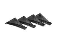 4pcs Universal For Nissan 370Z For Altima 2006-2022 Car Rear Bumper Diffuser Shark Fins Aprons Splitters Sticker Rear Bumper Guard(Carbon Fiber Look)