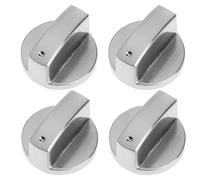 4Pcs Universal Gas Hob Knobs for Kitchens - Durable Replacement Cooker Knobs, 4cm Diameter, 6MM Insert, Ideal for Home Cooks & DIYers