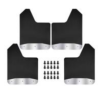 4PCS Universal Mud Flaps with Night Reflectors, Splash Guards Mudguard Fender Flares Mudflaps w/Hardware, Front and Rear Wheel Tire Protection, for Car Pickup Truck SUV Van Trailers Caravans