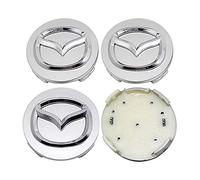 4pcs Universal Rims Alloy Hub Center Caps Wheel Cover For Mazda Mx3 Cx3 Cx5 2 3 6 323 626 Rx8 Rx7, Logo Waterproof Wear-Resistant Anti-Rust Modeling Decoration Accessories, 52mm
