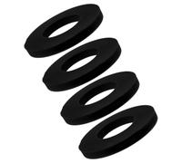 4pcs Universal Rubber Shock Absorber Top Mount Bushing Washer for Cars | Black Tower Design, Supports Suspension Efficiency, DIY Garage Fitting, Suitable for Commuting and Mechanics