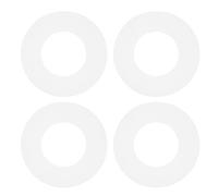 4pcs Universal Toilet Tank Sealing Washer Rubber Gasket | White Rubber Sealing Ring, Watertight Connection for Standard and Wall Hung Toilets, Home Bathroom Maintenance