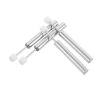 4pcs Universal Trash Can Damper Replacement Piston Hinge, White | Stainless Steel, Soft-close Lid Control, 8mm Tube Diameter, 20mm Stroke Damping for Homes and Public Spaces