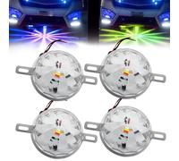 4PCS Universal Waterproof LED Chassis Lights, Watermelon Lights, High Brightness Multifunction Neon Underglow Kit Waterproof Light, Multicolor Underbody Light for Cars, Trucks, SUVs