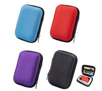 4PCS Uno Cases, Card Case, 11 x 8 cm Waterproof Uno Storage, Portable Playing Cards Holder, Silicone Carry Cases (Red, Purple, Blue, Black), Cards Storage for Outdoor Gaming or Camping.
