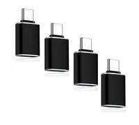 4pcs USB C to USB Adapter, USBC Male to USB A Female Adaptor,Type C Thunderbolt 4 3 OTG Converter for iPad Mini,Mac,Apple iPhone 16 15,Samsung S24 S25,Microsoft Surface,Samsung Galaxy S24