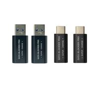 4Pcs USB Data Blocker and USB-C Protect Against Juice Jacking Support Safe Quick Charge Stop Theft