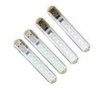 4Pcs USB LED Book Light Bulb 5V Power Input White 7000K Warm White 3000K USB Night for Bedroom Office Reading Night