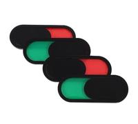4pcs Vacant Engaged Door Sign Privacy Signboard Toilet, Organic Glass | Red Green Colours, Easy Install Strong Adhesive, Daily Life and Public Buildings Use, Simple Practical