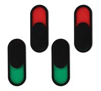 4pcs Vacant Occupied Door Sign for Office and Meeting Rooms | Organic Glass, Red and Green Slider, Simple Practical Adhesive, Daily Life Public Buildings Use