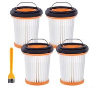 4pcs Vacuum Cleaner Filter Element Set for Shark W1 W2 W3 WV200 WV205 Handheld Vacuums, Plastic Filter Elements with Cleaning Brush for Efficient Dust Filtration and Long-Lasting Performance