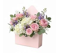 4PCS Valentine Envelope Boxes,Folding Portable Flower Storage Box,Empty Paper Flower Bouquet Envelop Paper Boxes,Gift Packaging, Wedding Party, Birthday, Florist Flowers Bags