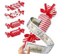4PCS Valentine's Day Money Box for Cash Gift Pull,Funny Surprise BoxMoney Gift Box for Valentine's Day,Candy Money Holders Exploding M-oney Roll Pull Pouch,Creative Ways to Give MoneyGifts