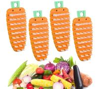 4PCS Vegetable Brush, Potato Scrubber, Produce Cleaning Brush