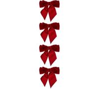 4pcs Velvet Bow Tie Brooch for Women, Large Wine Red Collar Pin | Elegant Vintage Style, Soft Textured Finish, for Cardigans and Scarves, Wedding Guests, Birthdays