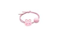 4pcs Versatile Kitten Hair Loops for Girls - Small Rubber Bands for Daily Use, Perfect Headbands for Students(Pink)