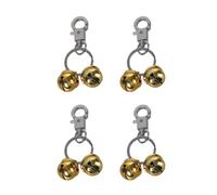 4pcs Vintage Brasses Clatter Bells Loud Brasses Cats Bells Small Collar Bells