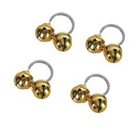 4pcs Vintage Brasses Clatter Bells Loud Brasses Cats Bells Small Collar Bells