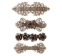 4pcs Vintage Hair Pin Copper Hair Clip European Style for Women