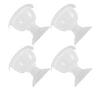 4pcs Vintage Half round Wall Planter White Plastic Roman Column