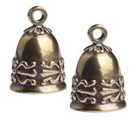 4Pcs Vintage Style Brass Bell Pendant Diy Decoration Craft Retro Bells Christmas Nament Hanging Accessories Small Metal for Wedding,Decoration