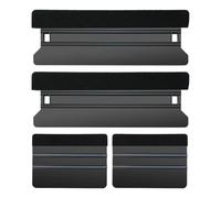 4Pcs Vinyl Wrap Tools Kit, Felt Edge Squeegee, Vehicle Solar Film, Window Tint Tool, Wallpaper & Sticker, Car Decal Installation, Smooth, Scratch-Free, Protect Paint, Black