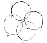 4pcs Viola Strings Set, Silver Wound + Copper- Winding with Steel Core +-Plated Ball-End, Red + Blue + Purple + Black, Decorate Your Viola, Four Various