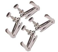 4pcs Violin Adjusters Fine Tuners Tuning String For Violin Accessories Silver violin parts (Color : Large)