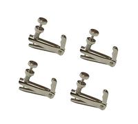4Pcs Violin Fine Tuners Violin Finger Guides Fine Tuners Full Size Violin Tuner Standard 4/4-3/4 Size Adjuster Parts Violin Finger Guides Fine Tuners
