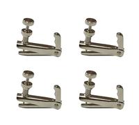 4Pcs Violin Fine Tuners Violin Finger Guides Fine Tuners Full Size Violin Tuner Standard 4/4-3/4 Size Adjuster Parts