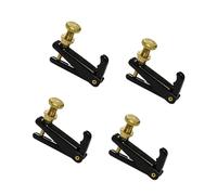4Pcs Violin Fine Tuners Violin Finger Guides Fine Tuners Full Size Violin Tuner Standard 4/4-3/4 Size Adjuster Parts