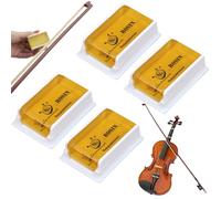 4PCS Violin Rosin,Cello Viola Rosin, High-Performance Violin Rosin,Natural Rosin Resin,Versatile Natural Rosin for Bows String,Light Low Dust Rosin for Violin,Premium String Instrument Accessory