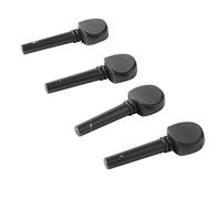 4Pcs Violin Tuning Peg Portable Fine Appearance Wood Violin Peg Replacement Black (M00590)