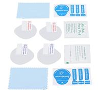 4pcs VR Lens Protective Film for 2, Scratch Proof Dust Proof Screen Protectors, TPU Anti Sweat Lens Cover with 4 Films and Cleaning Kit for VR Glasses