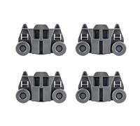 4Pcs W10195417 Dishwasher Wheels, Dishwasher Lower Dish Rack Roller Replacement Compatible with Whirlpool, Kitchen Aid