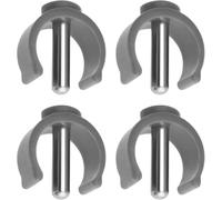 4Pcs Walker C-Clamp Accessories, Grey C-Type Buckle for Aidapt Commode Walker & Perch Stool, 22mm Tube 25mm Pin