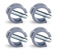 4Pcs Walker C-clamp C-Type Buckle Accessories Compatible with Aidapt Commode Walker Perch Stool 22mm Tube 25mm Pin Length Grey