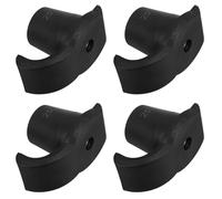4pcs Walker Ski Glides Nylon Feet Cushions for Walker Legs Black | Smooth Movement on Concrete and Sidewalks, Improved Stability, Outdoor Climbing Pole Use