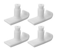 4pcs Walker Ski Glides White Plastic Feet Pads for Hiking Trekking