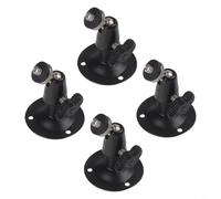 4PCS Wall Mount Brackets for CCTV Cameras with Tilt Adjustment, Metal and ABS Materials for Camera Support in For Security Systems