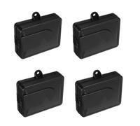 4pcs Wall Mounted Electrical Box with Cover, ABS Plastic Enclosure | Quick Setup for Wiring, Keeps Dust, Wire Management and Interference Shielding, Security Installers