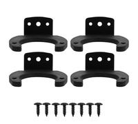 4Pcs Wall Mounted Microphone Holder - Silicone Iron Mic Hook Stand for Ktv, Radio, Desk - Space-Saving Mic Rack