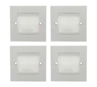 4Pcs Wall Outlet Cable Entry Plate Single Gang Bristles Brush Wall Plate Port Insert Covers Cable Covers Enduring Single Gang Outlet Entry Cover