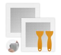 4Pcs Wall Repair Kit, 2 6inch Self Adhesive Aluminum Plasterboard Wall Patches with 2 Putty Knife, Drywall Repair Kit Include Wall Repair Patch for Fixing Broken Walls Ceilings Cracks Filler